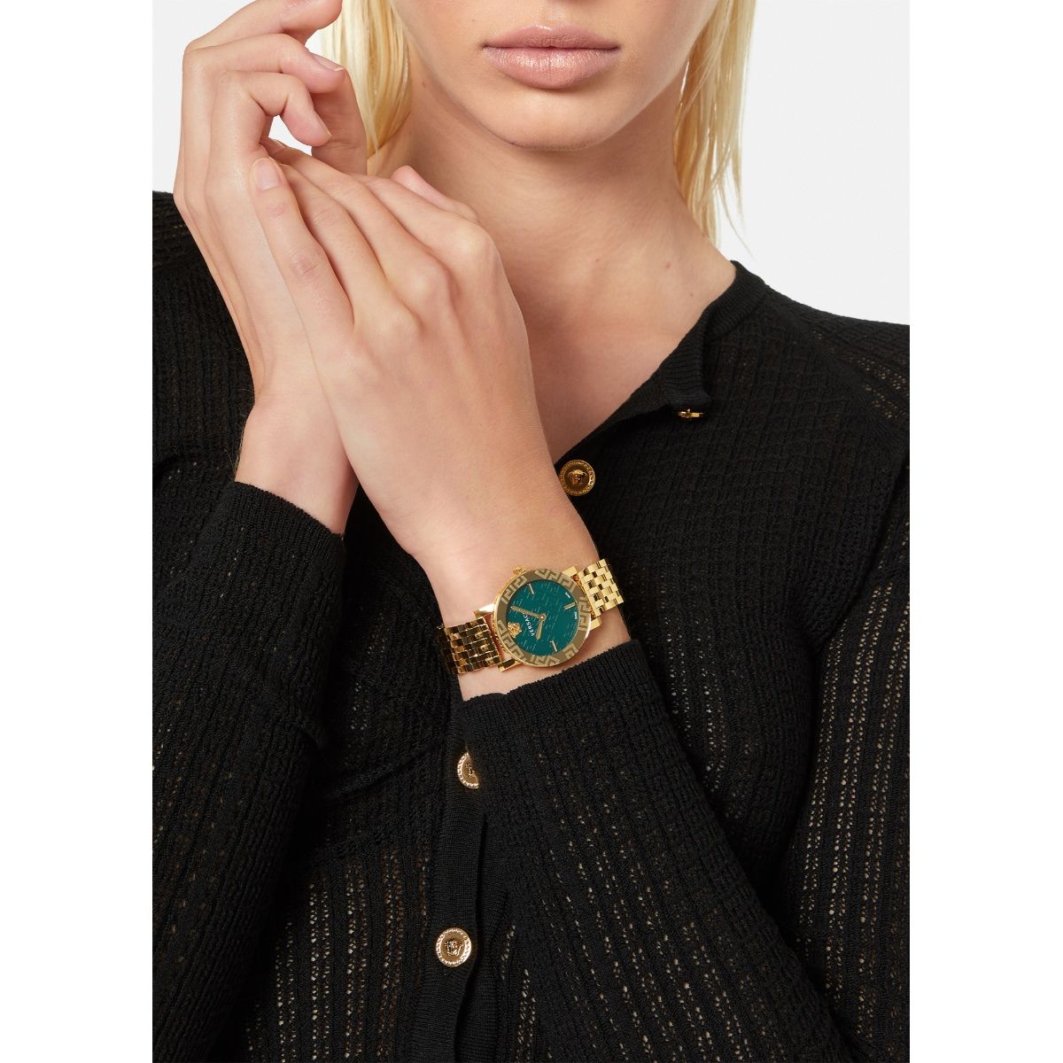 Buy Versace Analog Green Dial Women Watch VEU300521 Online