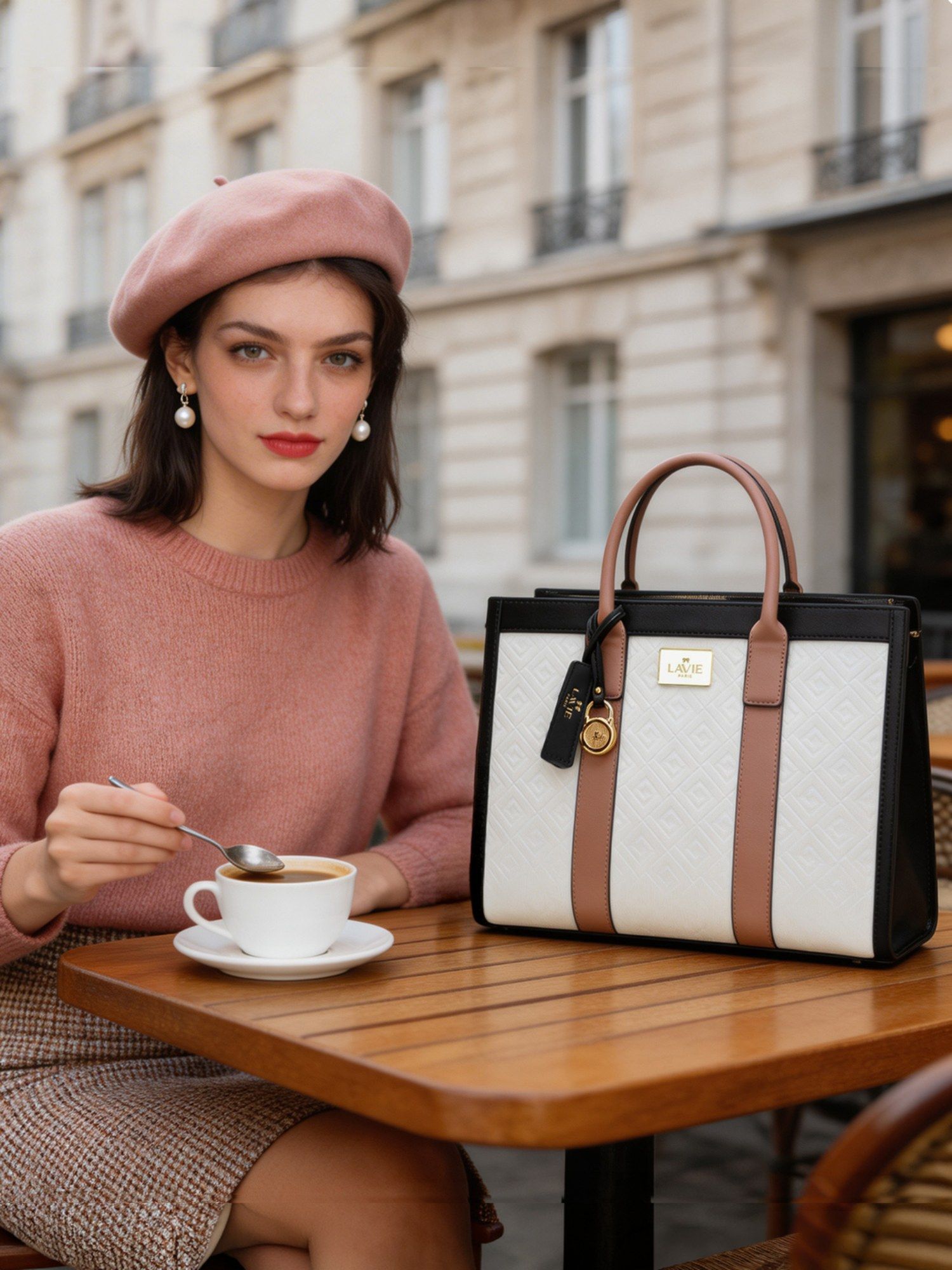 Buy Lavie Paris Women's Eloise Satchel Bag with Detachable Strap