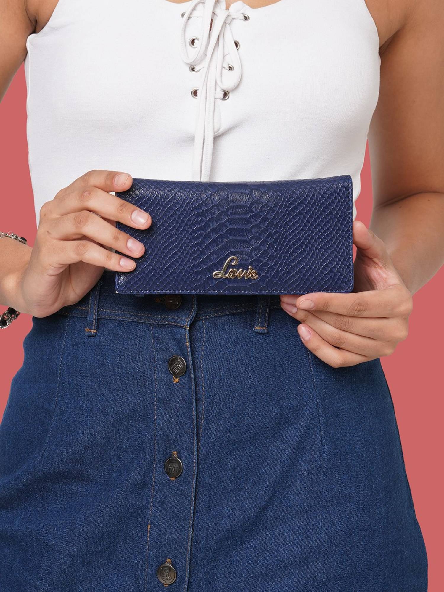 Lavie Women's Safain Wallet (Navy Blue) (L)
