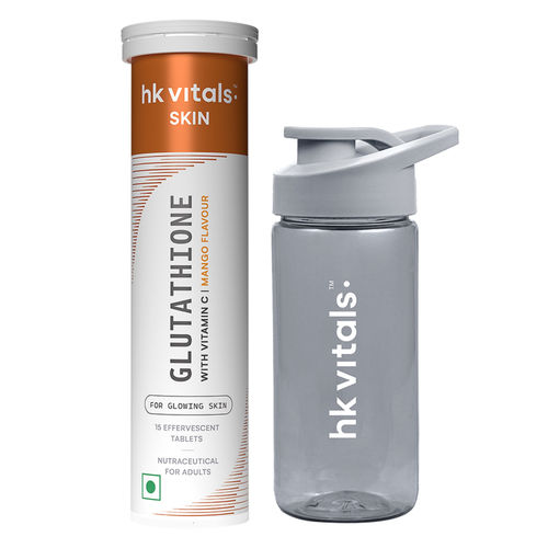 buy glutathione effervescent tablets Glutone L-Glutathione 500mg WIth Vitamin C (15 Tablets) for Skin Buy HealthKart HK Vitals Skin