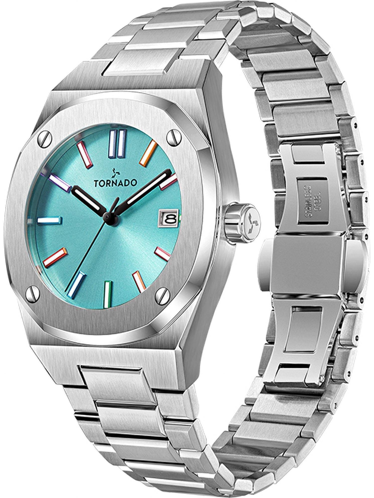 Buy Tornado Aurora Twilight Analog Light Blue Dial Watch (T23003