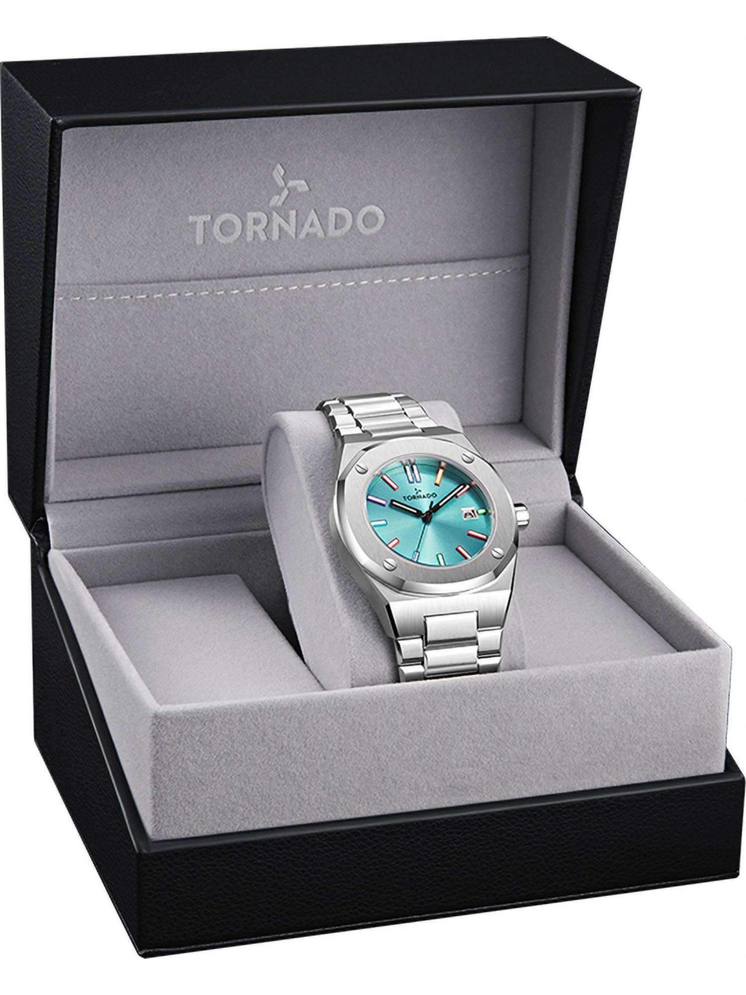 Buy Tornado Aurora Twilight Analog Light Blue Dial Watch (T23003