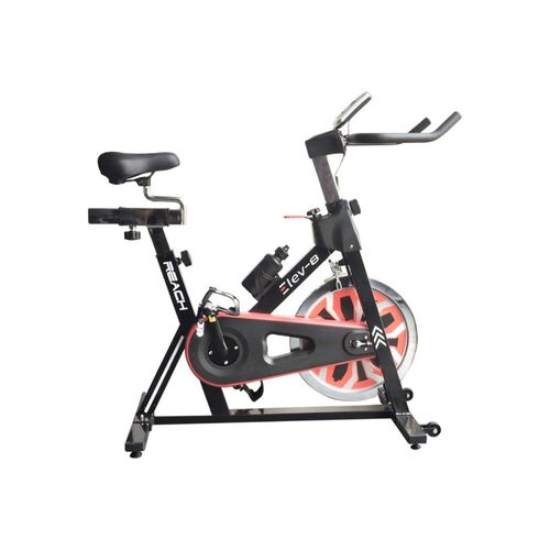 Reach Elev-8 Spin Bike for Home Gym Exercise Cycle with Adjustable Seat and  Handle (18 kg Flywheel)