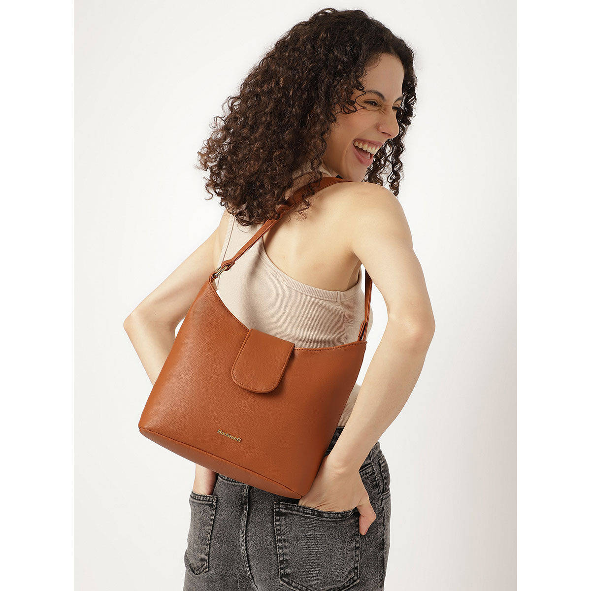 Fastrack Brown Trendy Shoulder Bag (M)