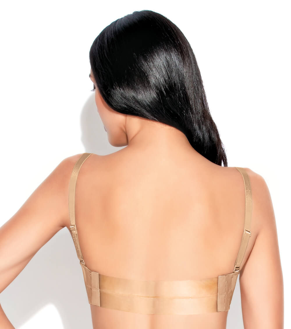 strapless transparent back bra
