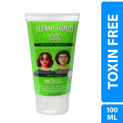 Super Smelly Hemp Hold Natural Hair Gel: Buy Super Smelly Hemp Hold Natural  Hair Gel Online at Best Price in India | Nykaa