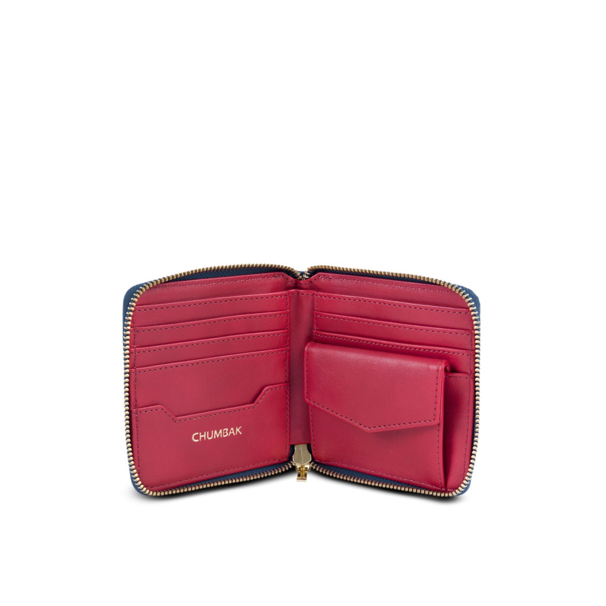 Buy Chumbak Quilted Blue Pocket Wallet Online