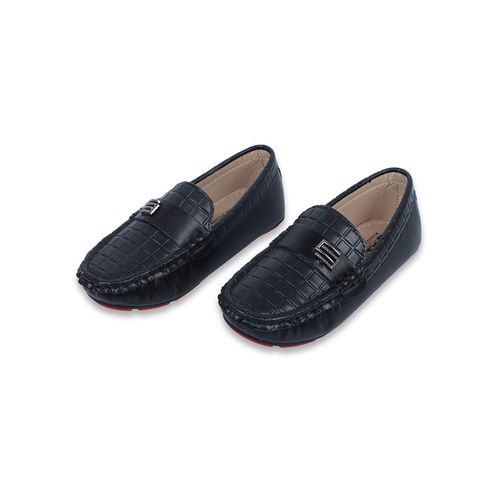 BROWN CHECKERED BABY LOAFERS — bossy kidz