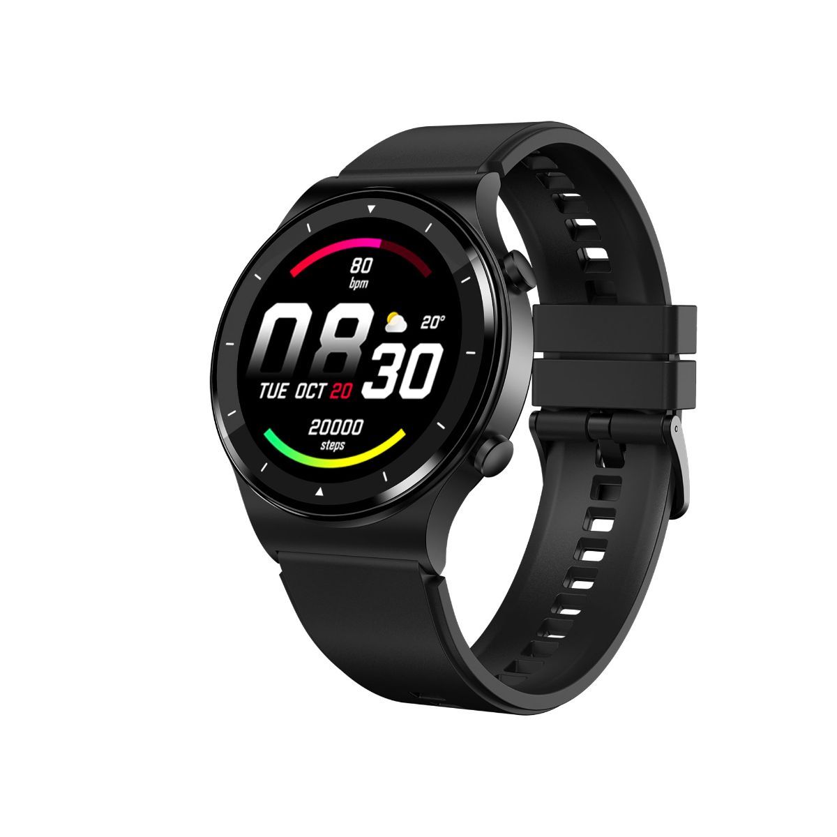 Fire-Boltt 360 Pro Bt Calling Local Music Tws Pairing Smartwatch With Rolling Ui Dual Button Black