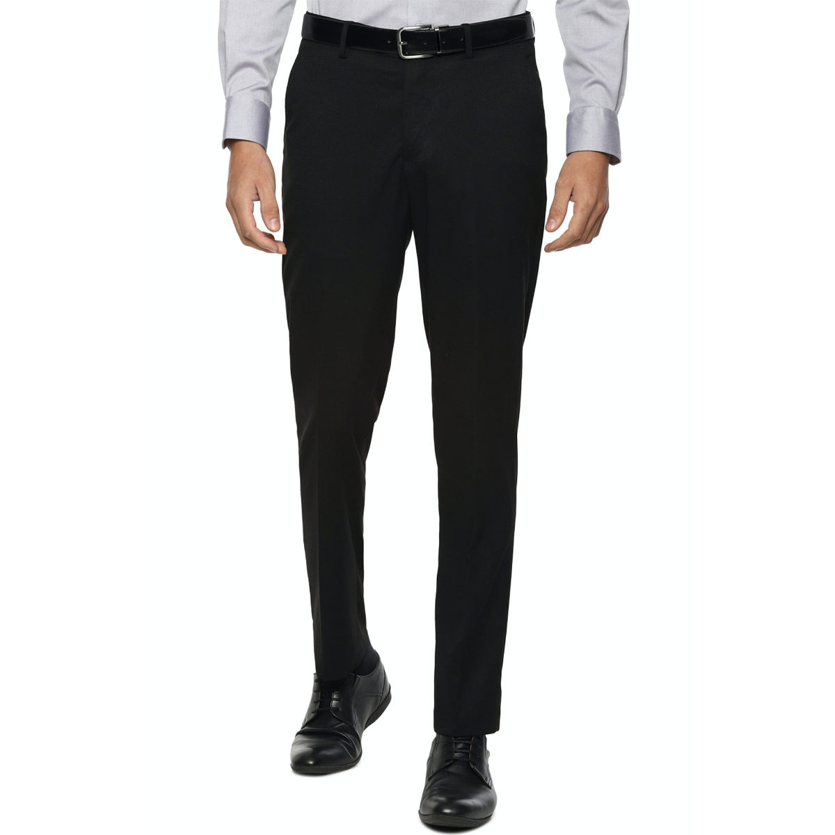 Buy Louis Philippe Black Formal Trouser online