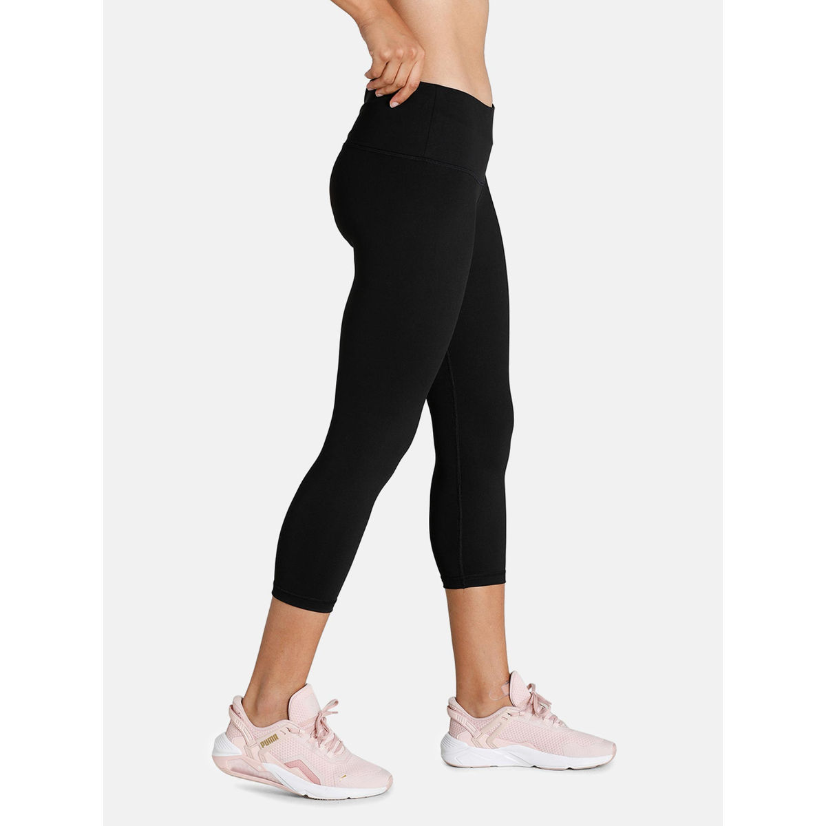 Buy Combo Pack of 3 Skinny Fit 3/4 Capris Leggings for Women Purple Bottle  Green Ash Online In India At Discounted Prices