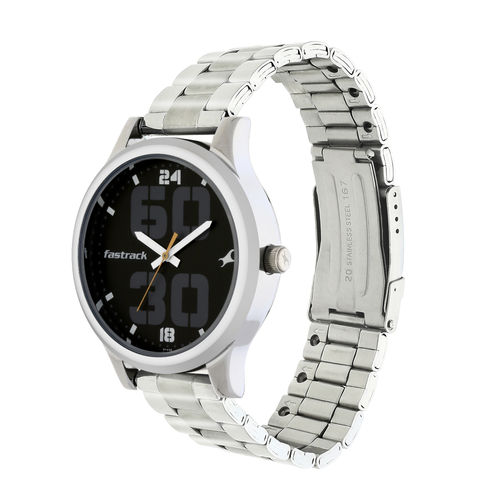 Buy Fastrack NM38051SM04 Black Dial Analog Watch For Men Online