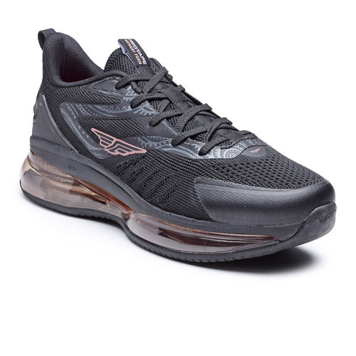 Buy Red Tape Solid Black Walking Shoes Online