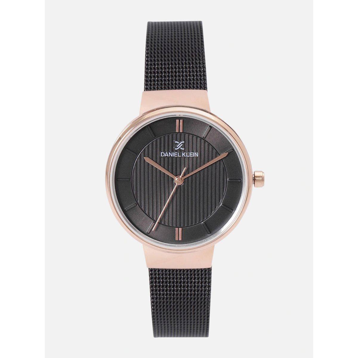 Daniel Klein Black Color Watches For Women DK11810-5