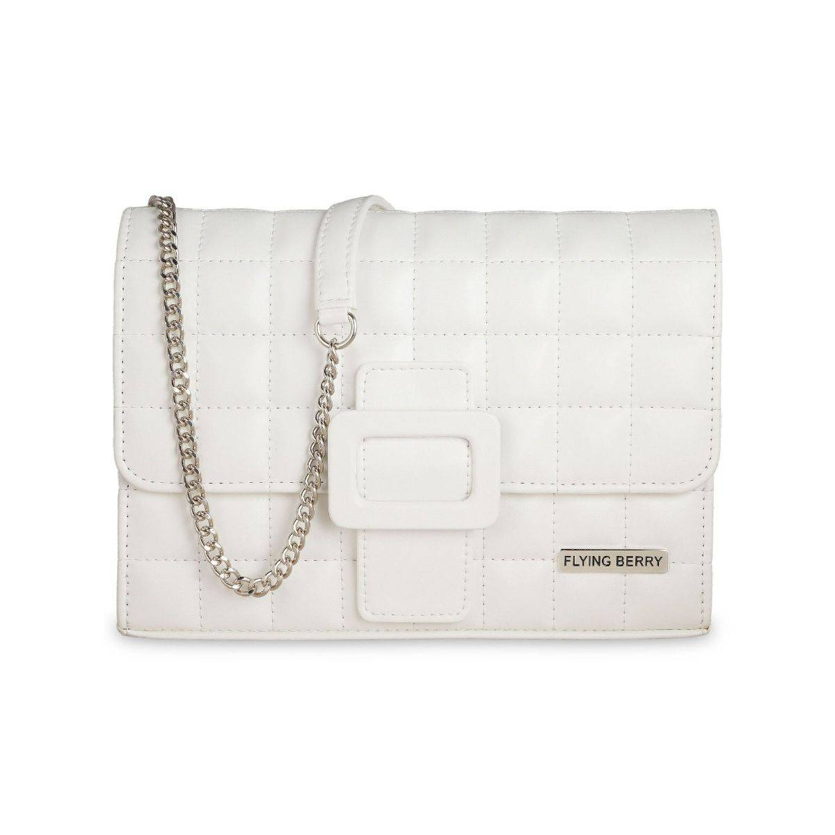 FLYING BERRY Womens White Sling Bag