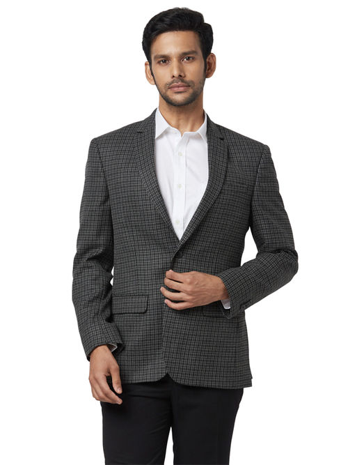 Park Avenue Black Checks Blazer