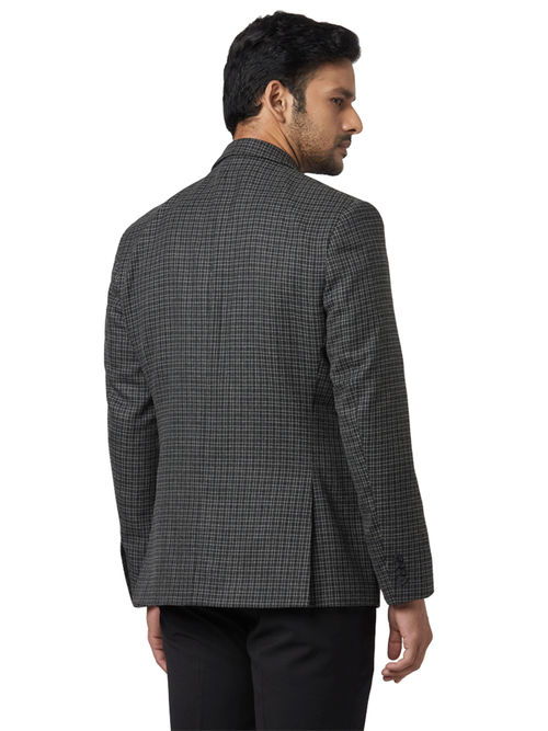 Park Avenue Black Checks Blazer