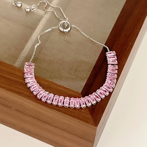 Buy Designs You Silver Plated Rectangular Cut Cubic Zirconia