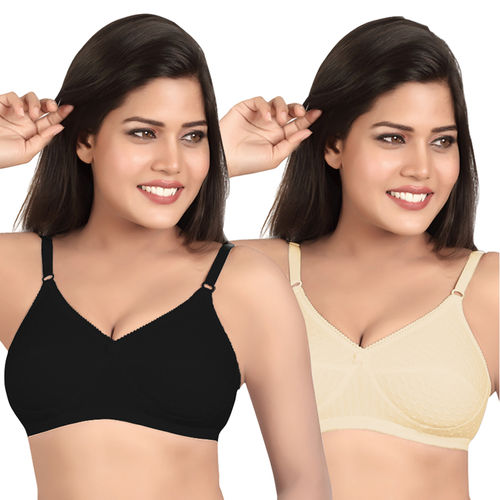 Buy Sonari Feeling Women's Non Padded Bra-Pack of 2 - Multi-Color