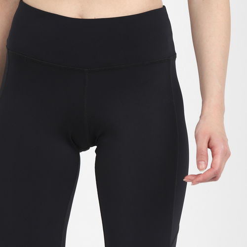 Buy Reebok Wor Mesh Capri Black Training Tights Online