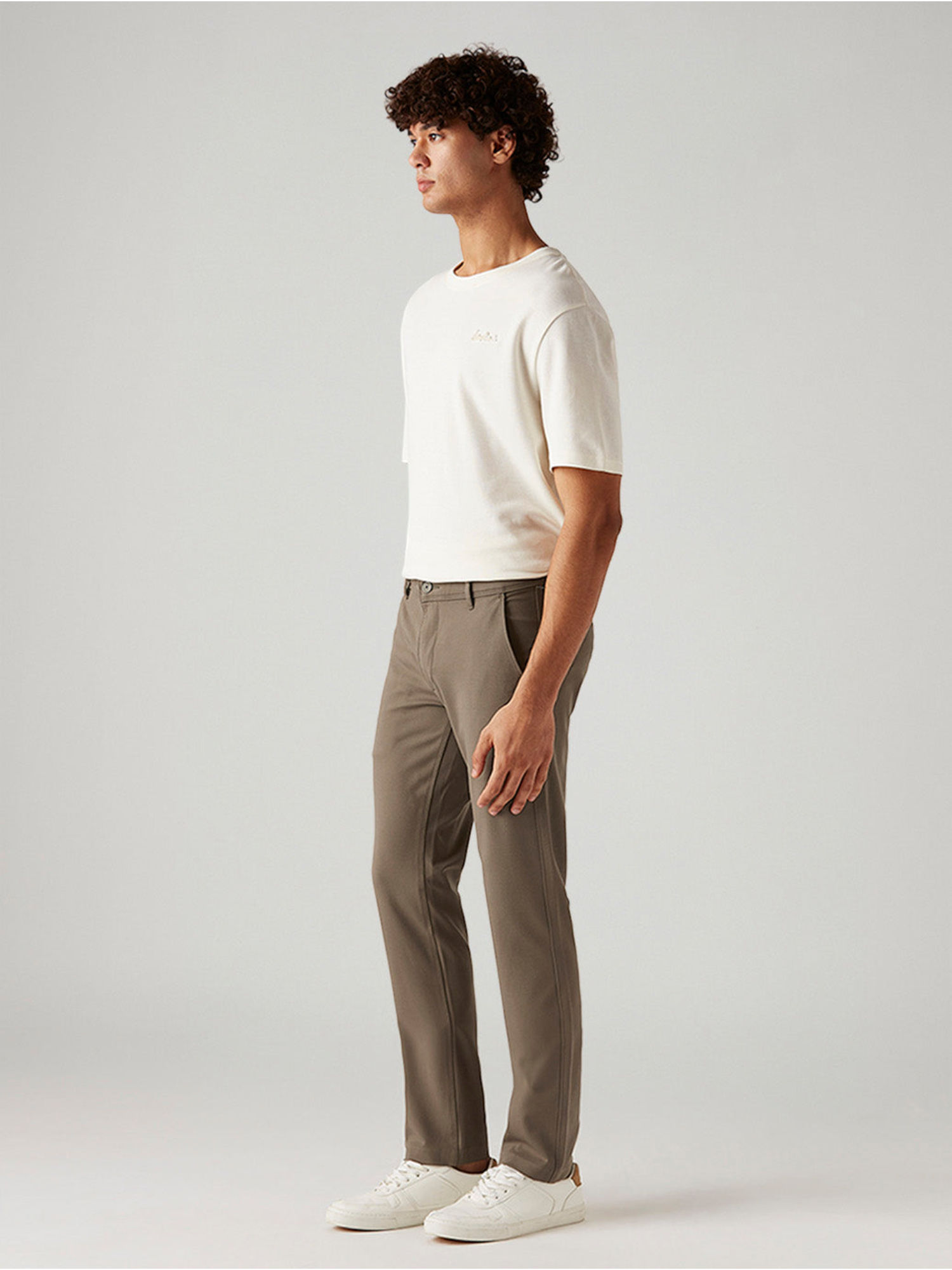 Buy Levi's Men'S 511 Taupe Slim Fit Mid Rise Chinos Online