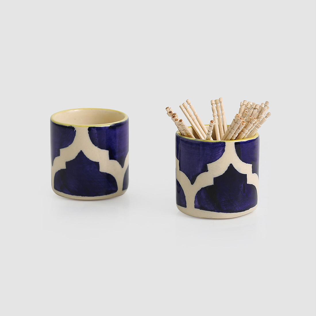 ExclusiveLane Toothpick Stands' Hand painted in Ceramic Toothpick