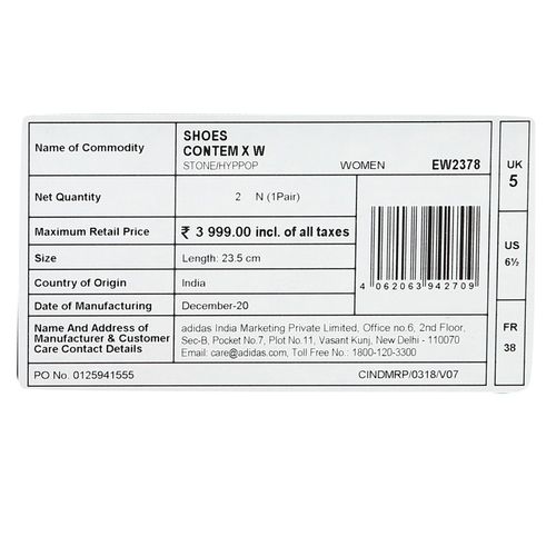 adidas Contem X W Running Shoes (UK 5): Buy adidas Contem X W ...