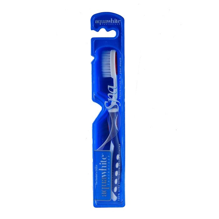 Aquawhite Spa Silky Soft Bristles Toothbrush - Blue