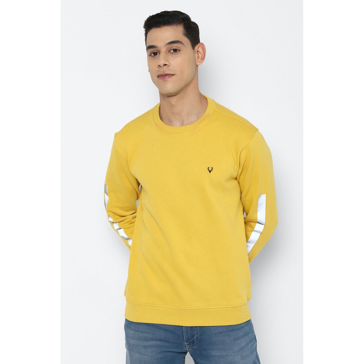 Allen solly yellow discount sweatshirt