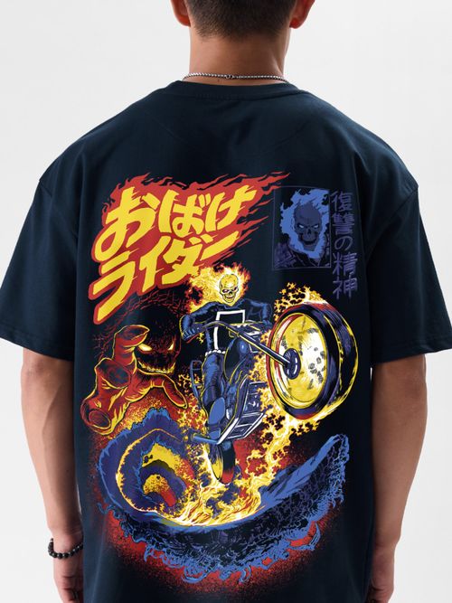 Oversized Tshirt T Shirt Ghost Rider Adidas_Marvel_Ghost Rider