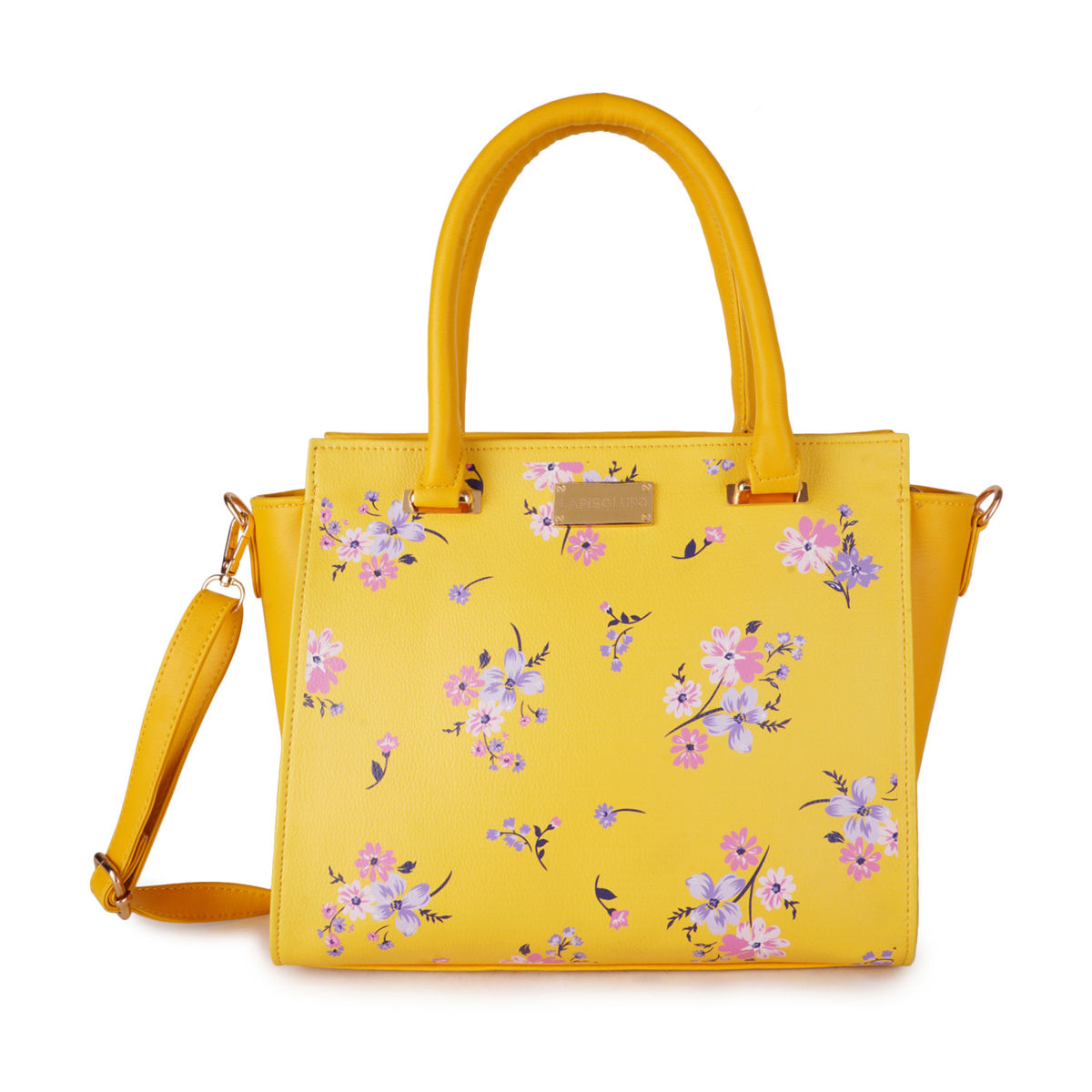 Buy Lapis O Lupo Women's Handbag (LLHB0083YL Yellow) Online