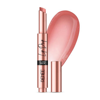 RENEE Lip Drip Glossy Balm Caramel Cream, High Shine, Lightweight, Long-lasting, Hydrating