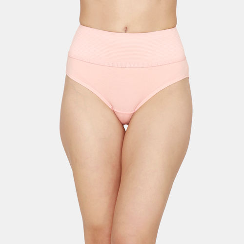 Buy Zivame High Rise Full Coverage Tummy Tucker Hipster Panty (Pack of 2) -  Assorted online
