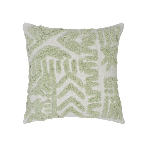 Buy Eyda Cotton Tufted Geometric Sage Green Cushion Cover Set of