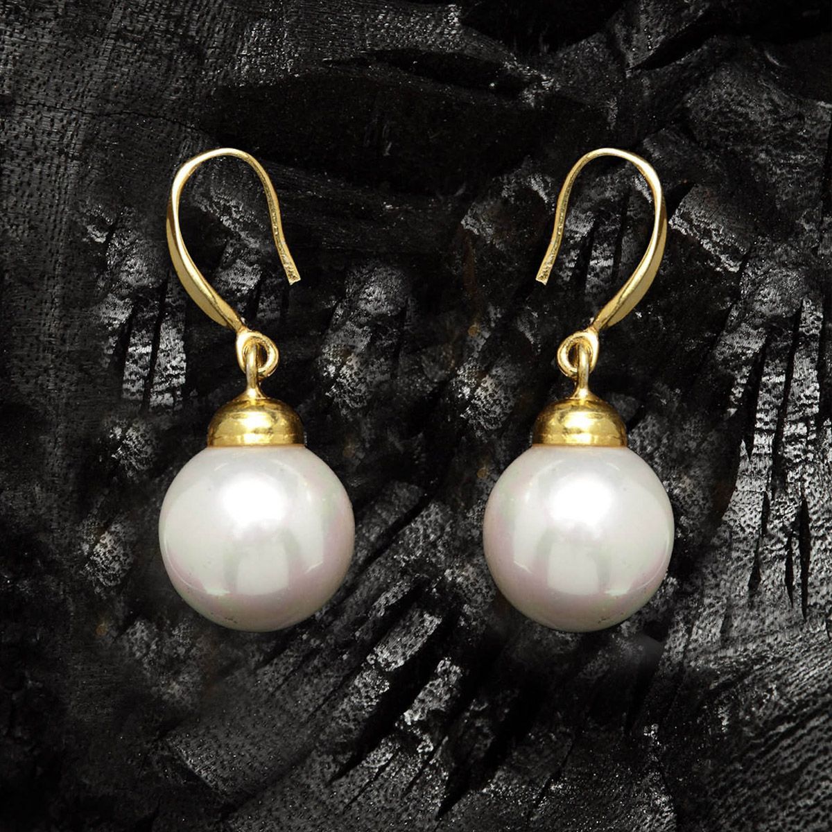 9ct Gold Freshwater Cultured Pearl Hook Earrings  0119500  Beaverbrooks  the Jewellers