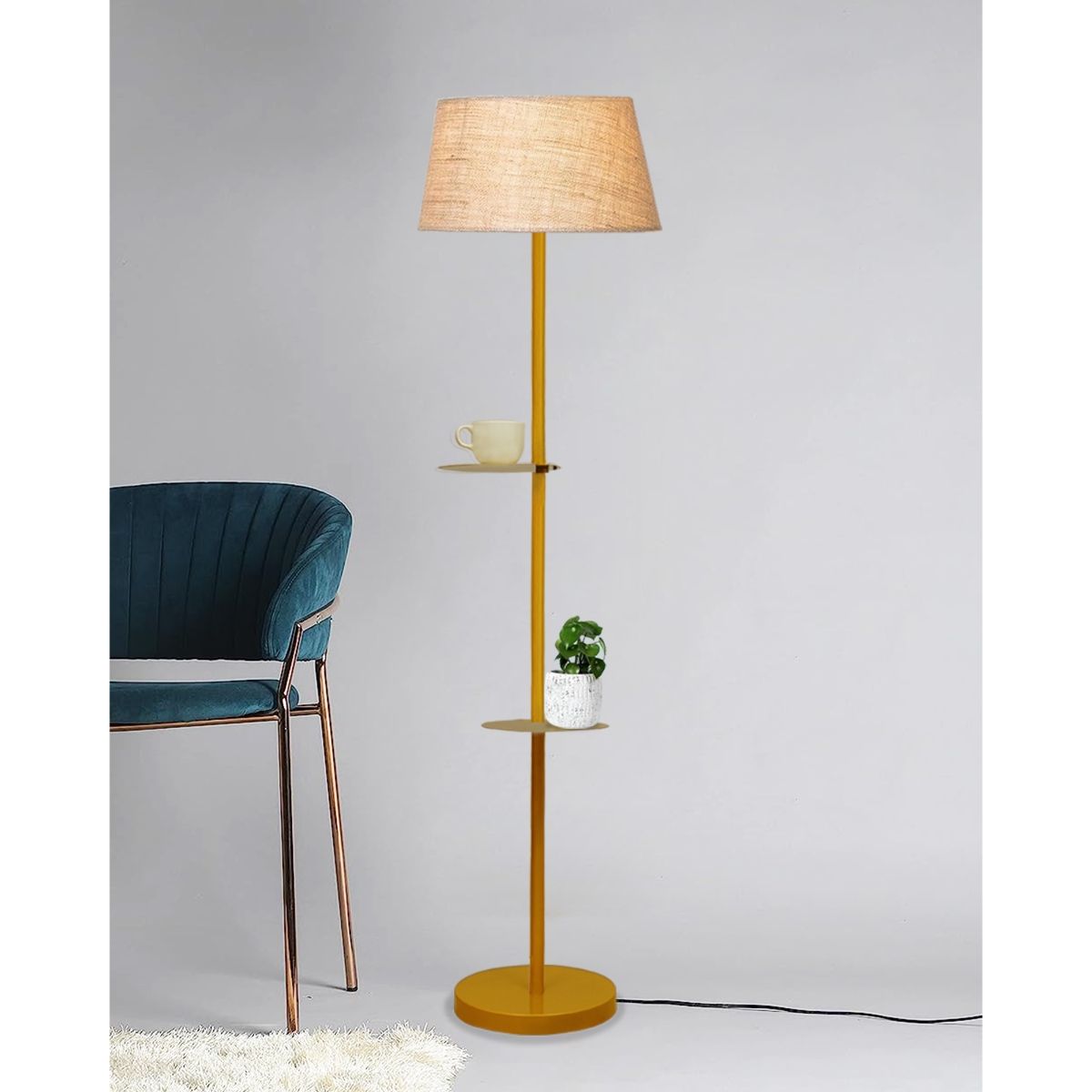 Floor lamp with hot sale table attached uk