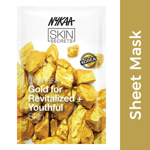 Nykaa Skin Secrets Exotic Indulgence Gold Sheet Mask For Revitalized &  Youthful Skin
