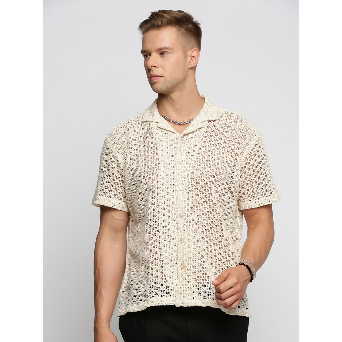 SYUMAN 24SS Crochet Short Sleeve Shirt ⁡ f30a4aePropine-1882_Cream_1.jpg