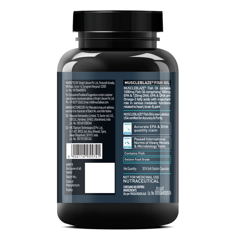 Buy MuscleBlaze Mb-vite Multivitamin, 30 Tablets With Omega 3 Fish Oil ...