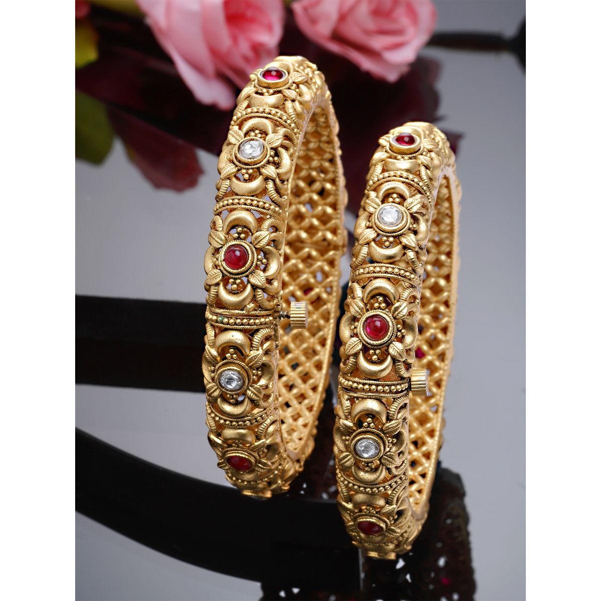 Elephant face hot sale gold bangles