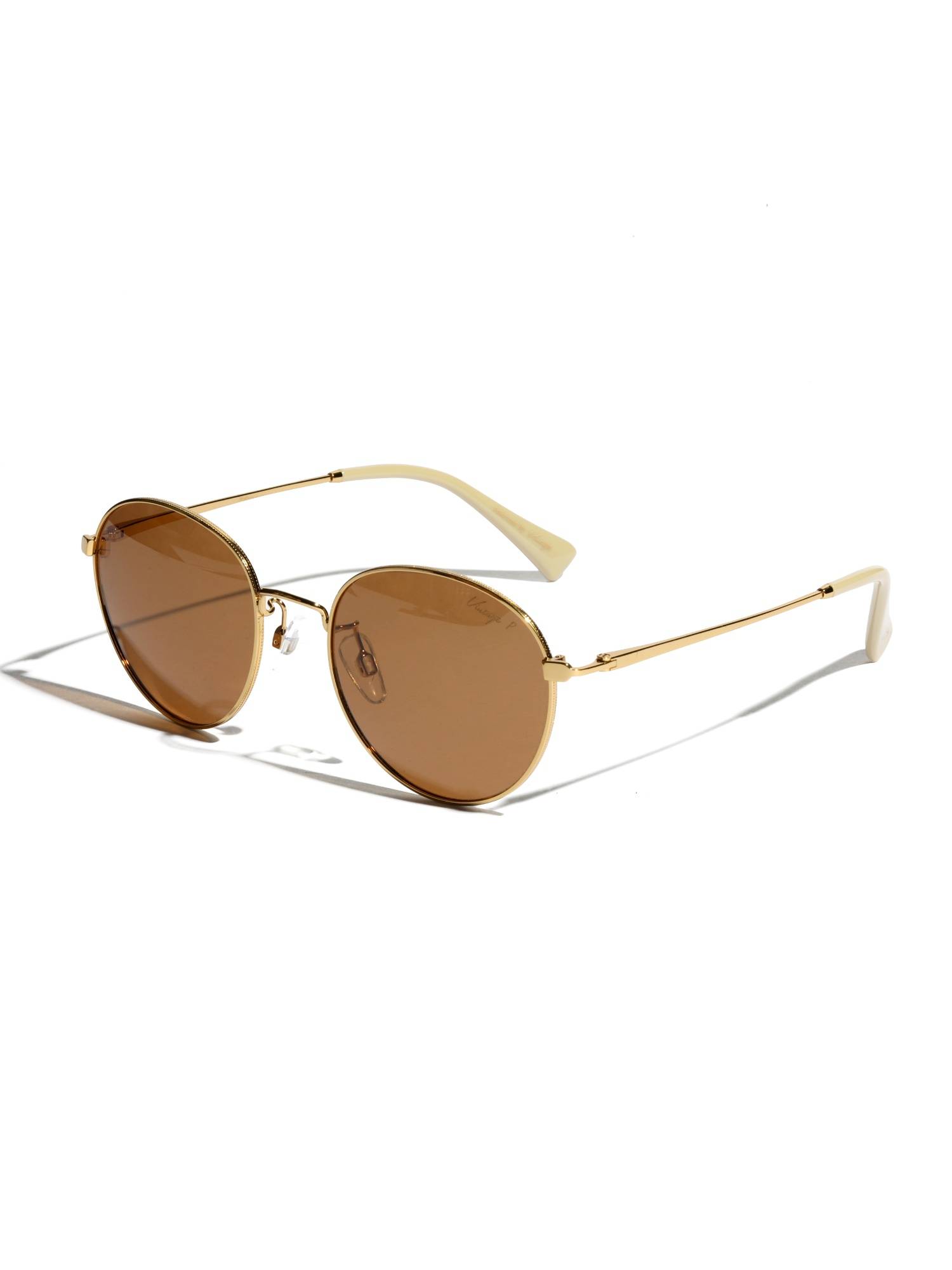 Vintage Unisex Polarised & UV Protection Brown Lens Rectangle Sunglasses