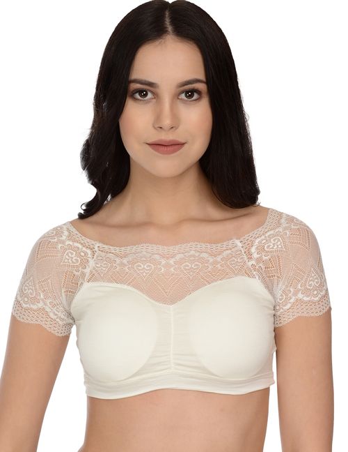 Buy Mod & Shy White Blouse Top Bralette Bra Online