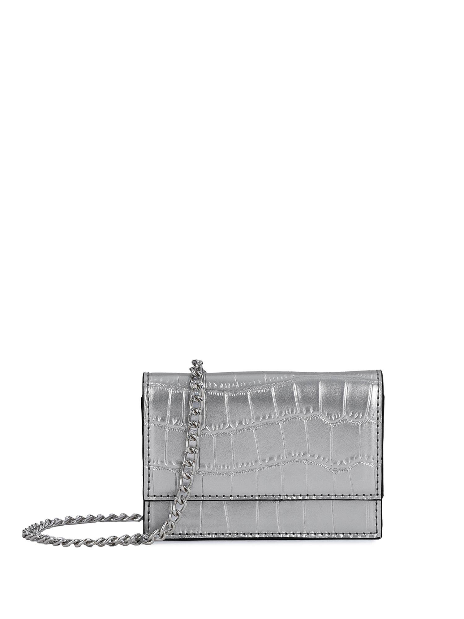 MIRAGGIO Camilla Sling Bag-Silver (Small)