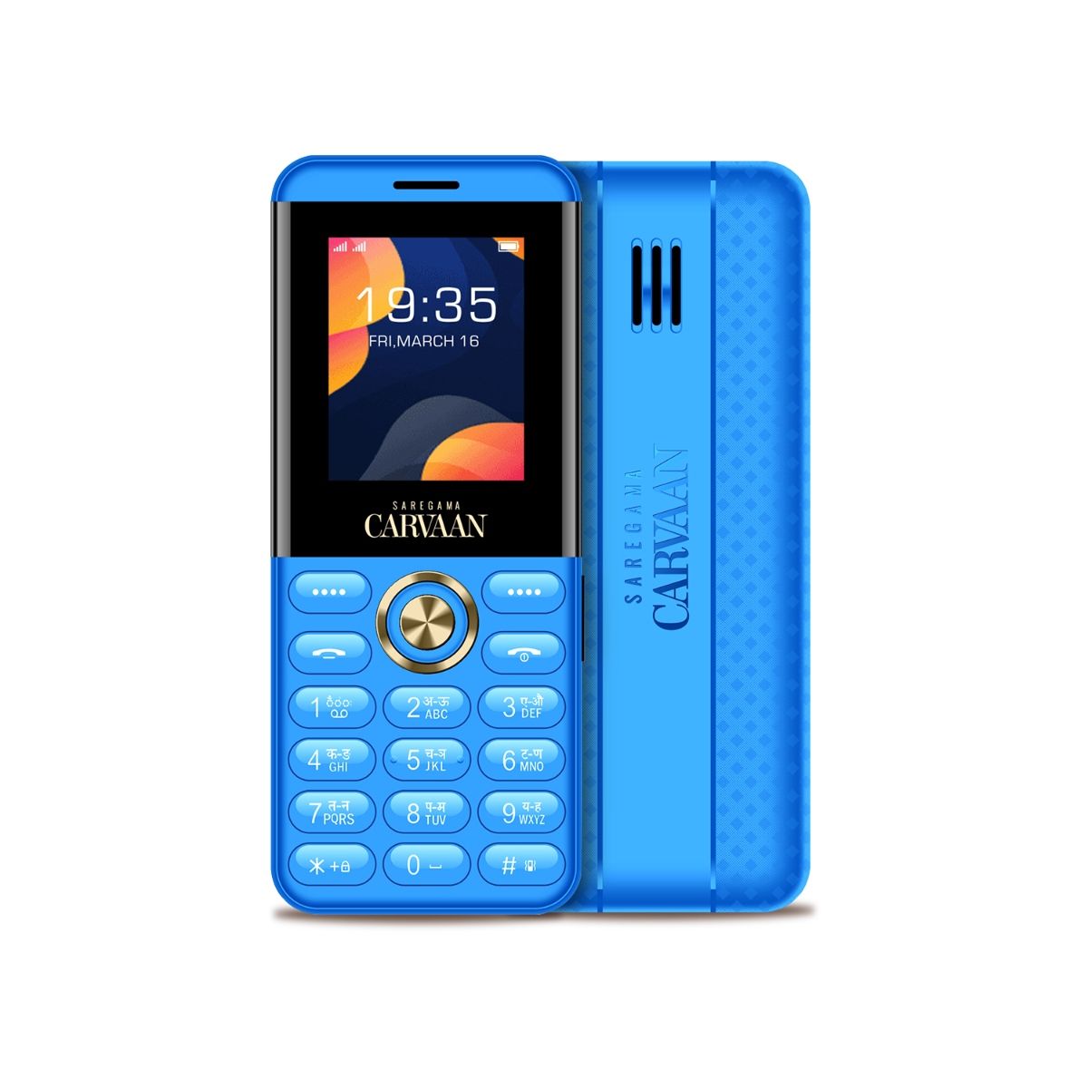 Saregama Carvaan Hindi Keypad Phone (Don M12) with 1000 Pre-Loaded Songs Orchid Blue