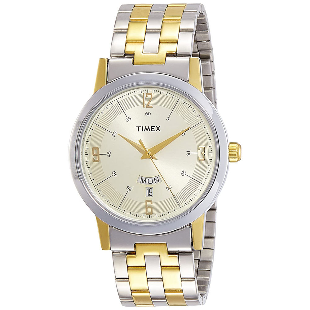 Timex Classics Analog Beige Dial Men's Watch (TW000T121)