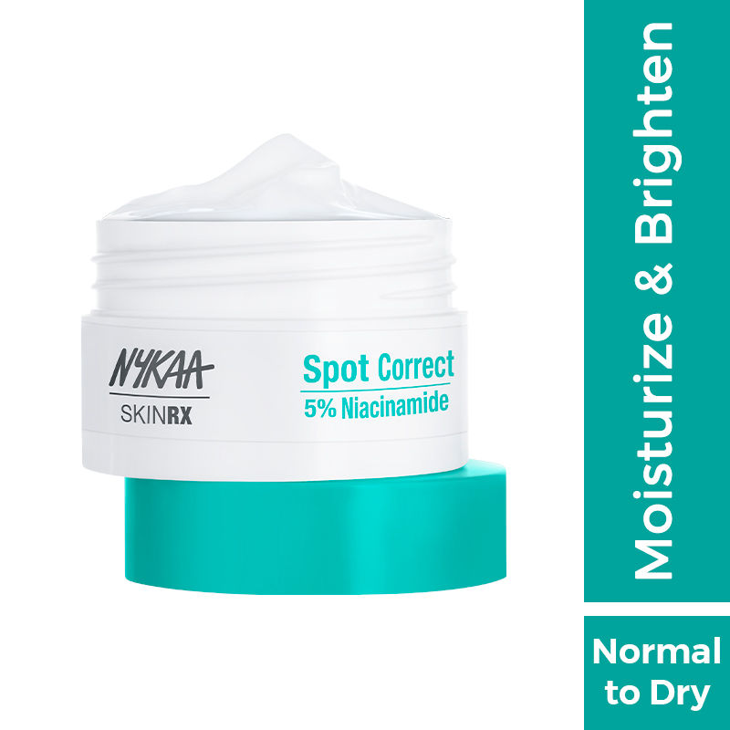 Nykaa SKINRX Spot Correct 5% Niacinamide Day Moisturizer Normal to Dry Skin SPF 15