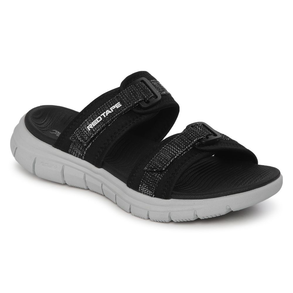 Red Tape Rse1191 mens Sandal 42 BLACK