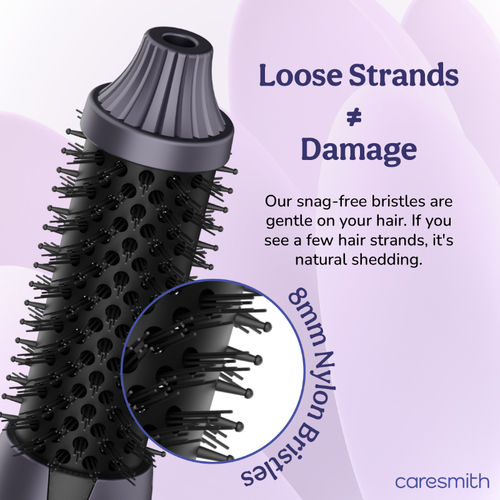 Caresmith Bloom Heated Round Brush All In One Hair Straightening Brush  Curler