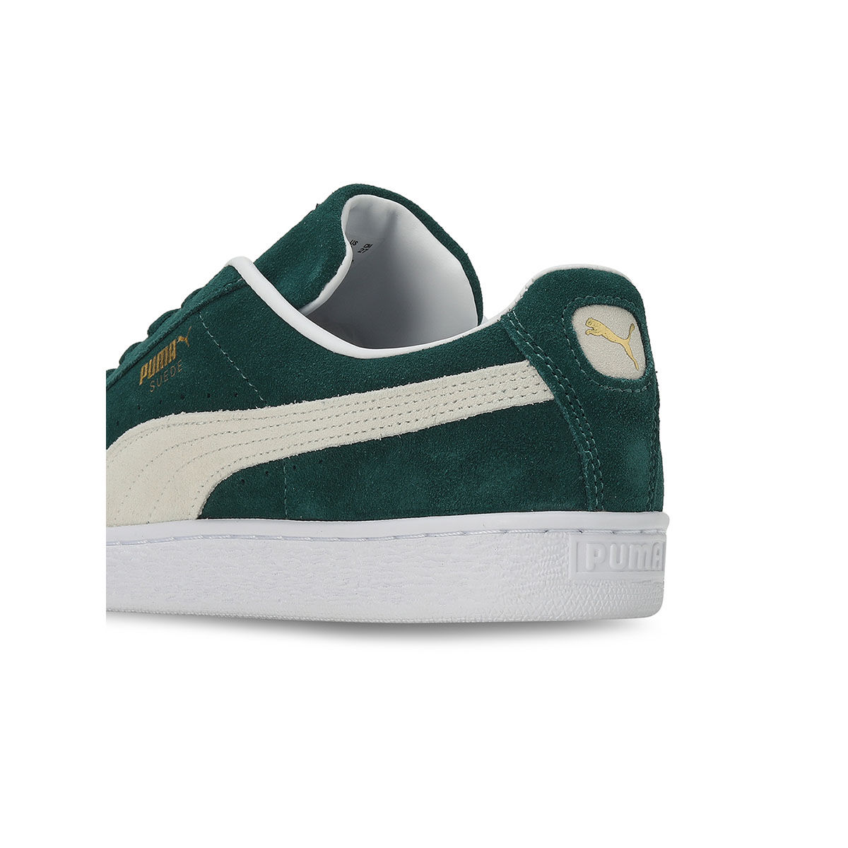 Puma dark green suede classic trainers best sale