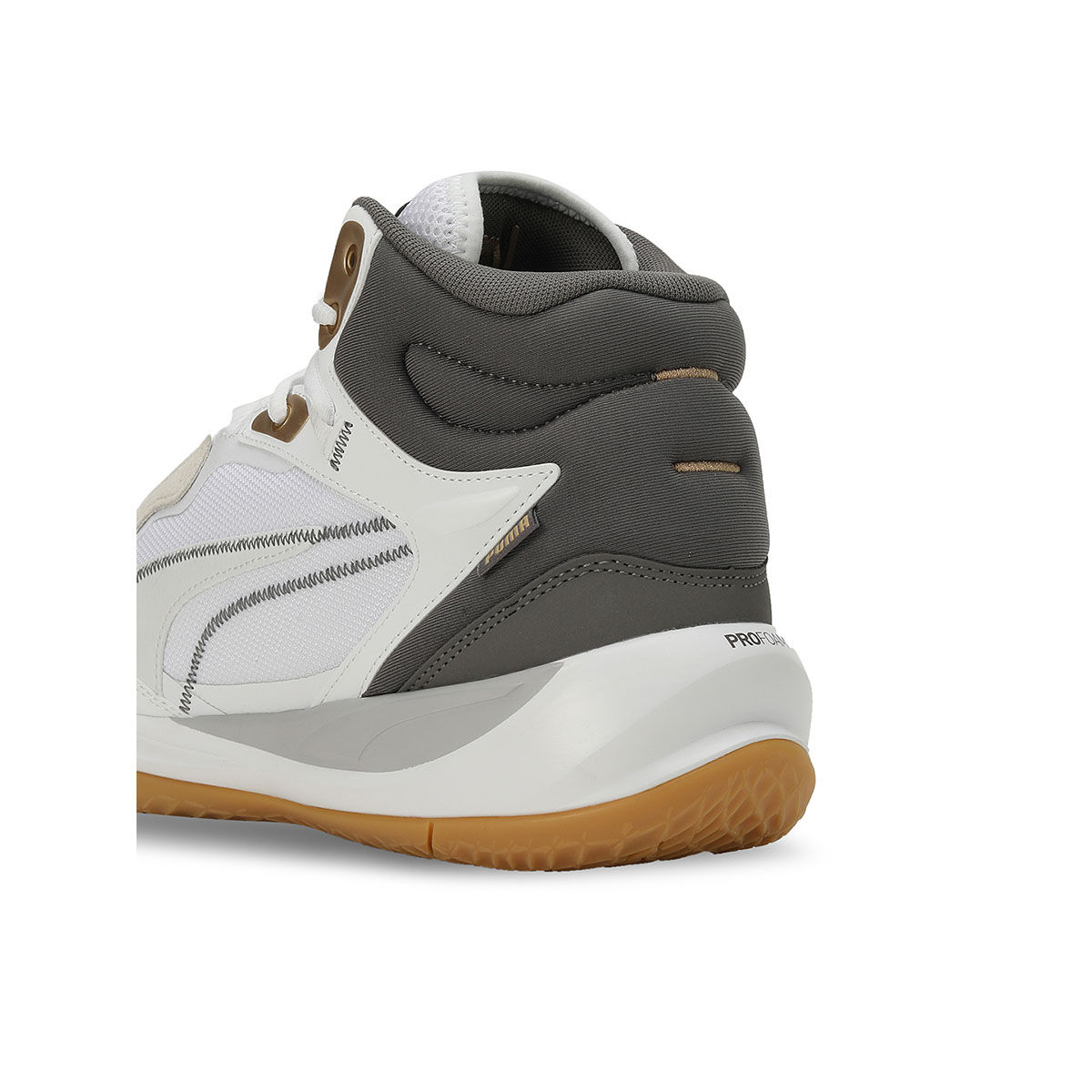 Buy Puma Playmaker Pro Mid Trophies Unisex Off White & Grey